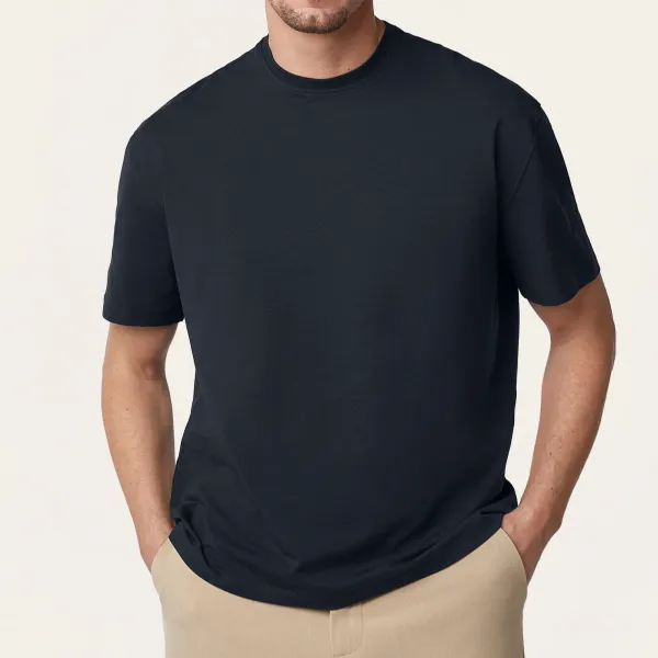 Modern Relaxed Fit Stretch Blend Round Neck T-Shirt
