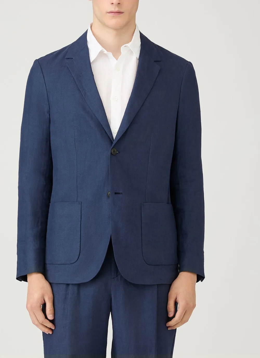 Unstructured Summer Linen Blazer