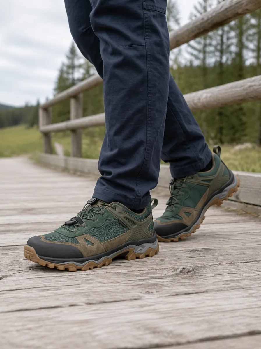 Men's Pathfinder Hiking Outdoor Suede Printed Shoes