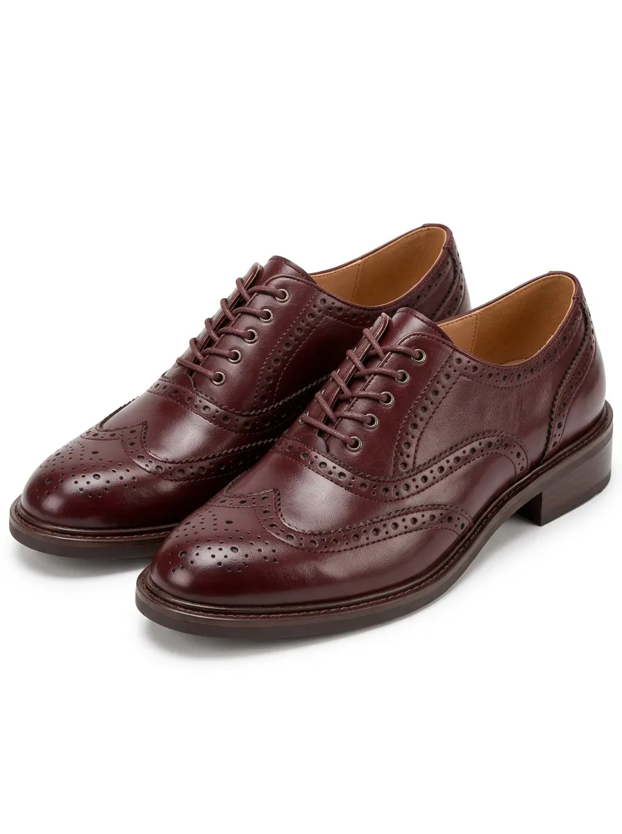 Polished Brogue Women's Classic Pumps