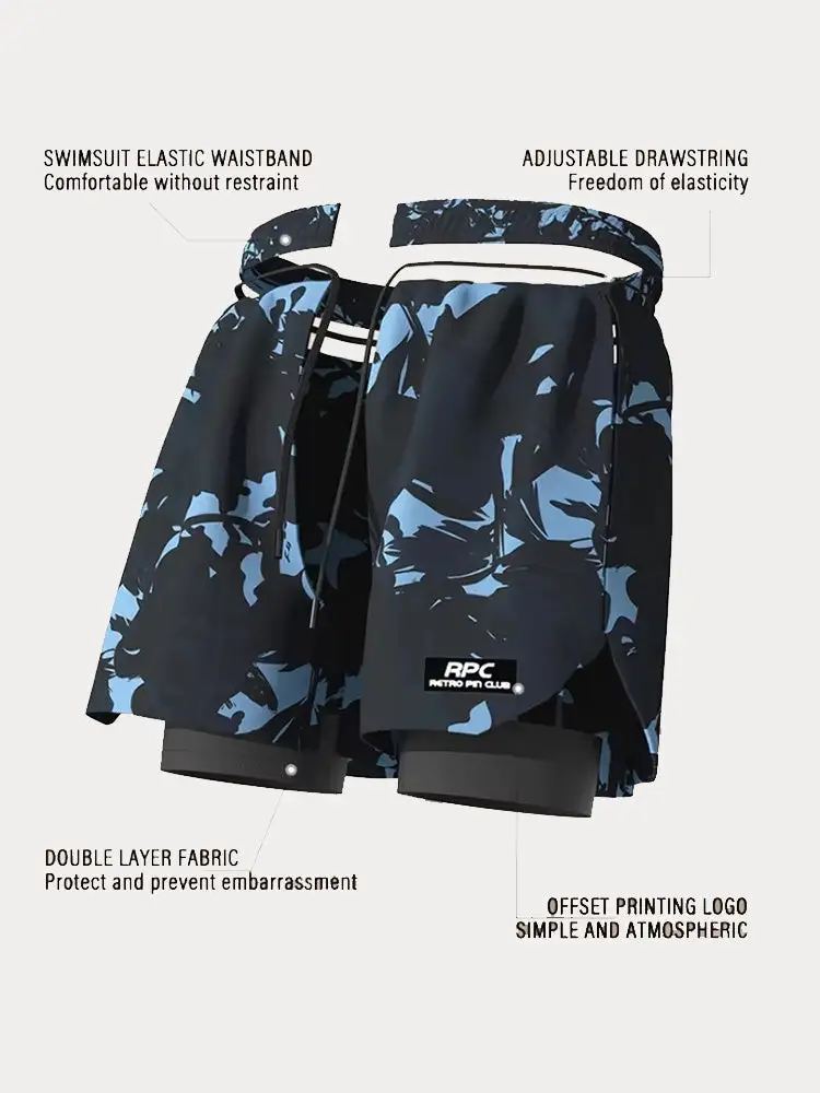 Printed Quick Dry Boardshorts
