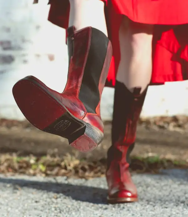Square-Toe Pull-Tab Western Boots