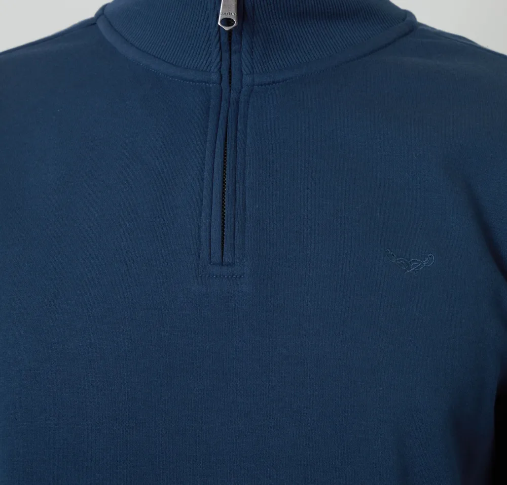 Men's Blue Quarter-Zip Sweatshirt