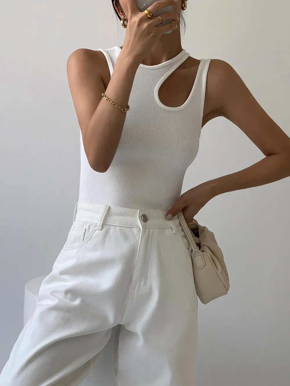 Ribbed Asymmetric Top