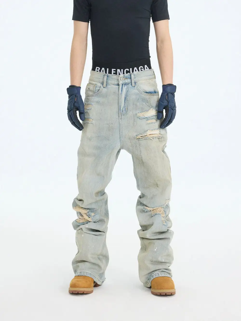 Quarry Fade Stacked Ruin Jeans