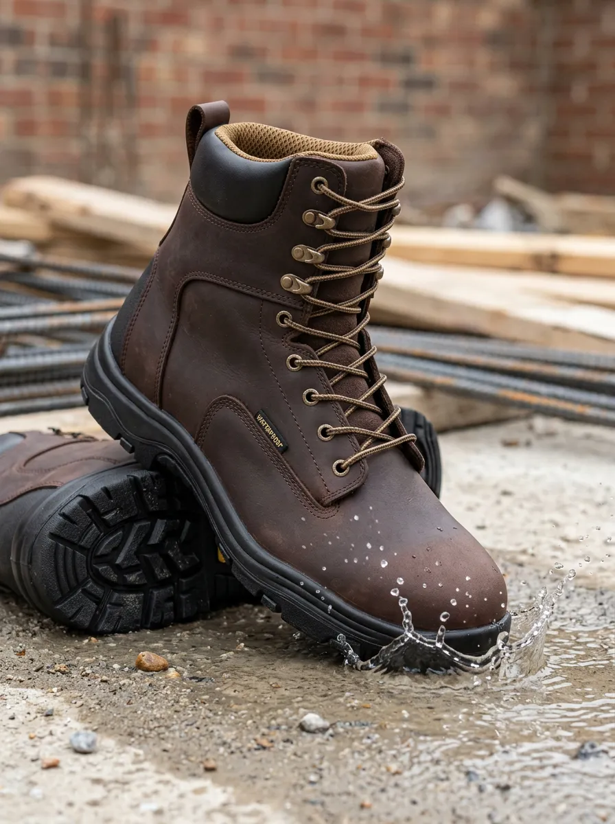 Men's Waterproof Construction Work Boots