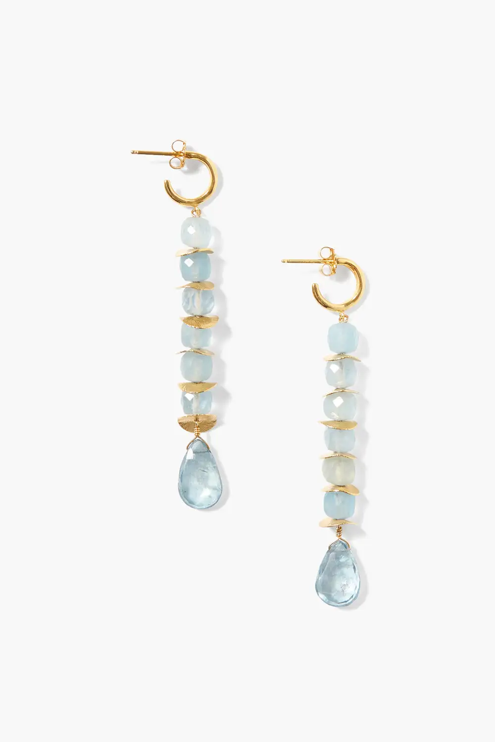 Textured Crystal Accent Statement Earrings