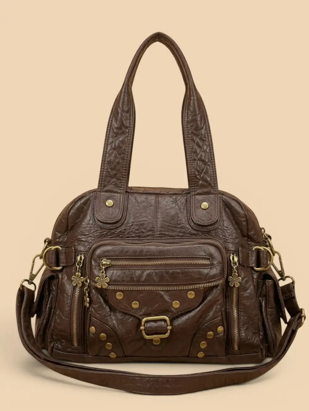 Y2K Floral Detail Crossbody Bag