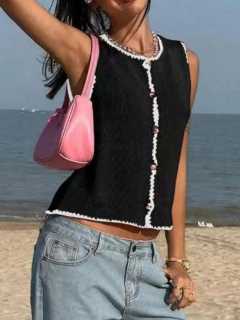 Button Down Sweater Vest