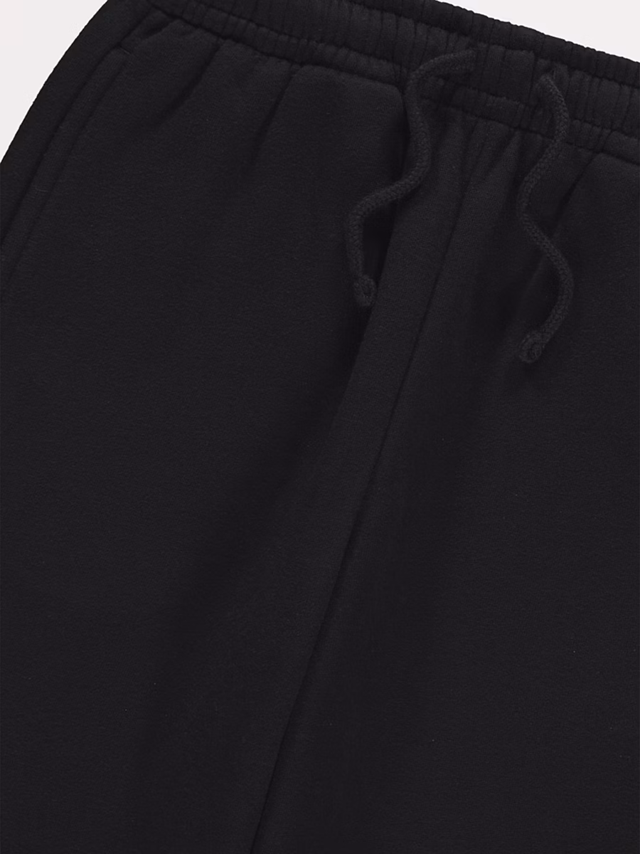 Black Cuffed Joggers detail 1