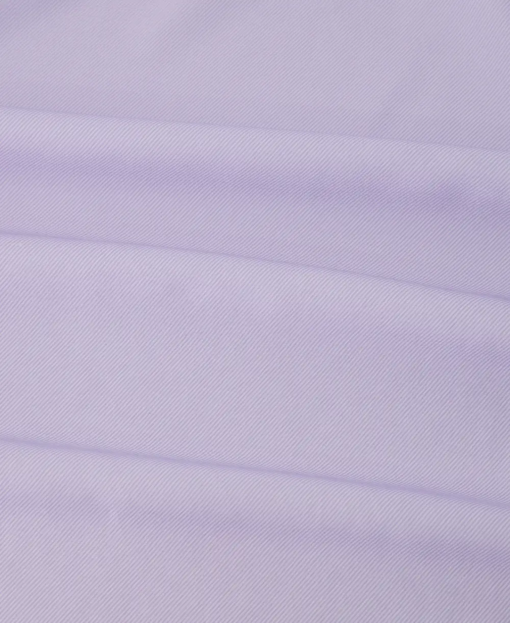 Classic Twill-Print Four-Way-Stretch Modern-Fit Men's Dress Shirt
