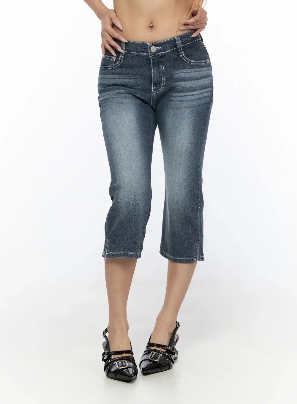 Regular-Fit Capri Jeans