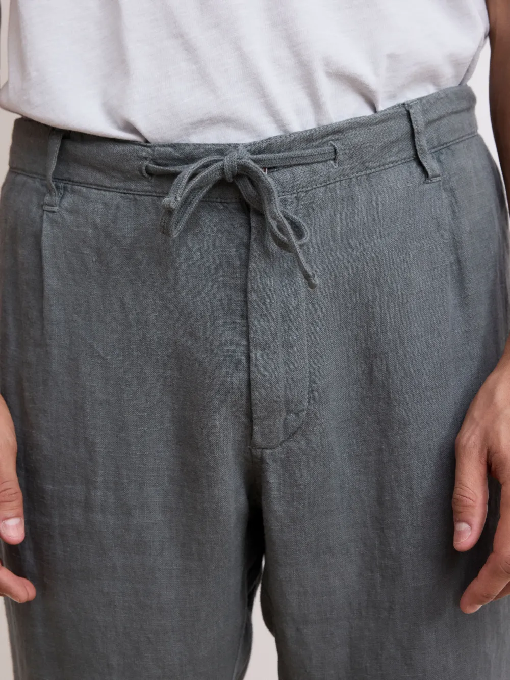 Casual Style Men's Green Eucalyptus Linen Pants