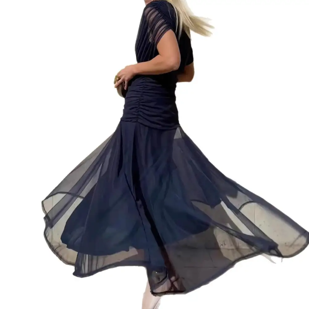 Women's V-Neck Chiffon Cape Bridal Dress