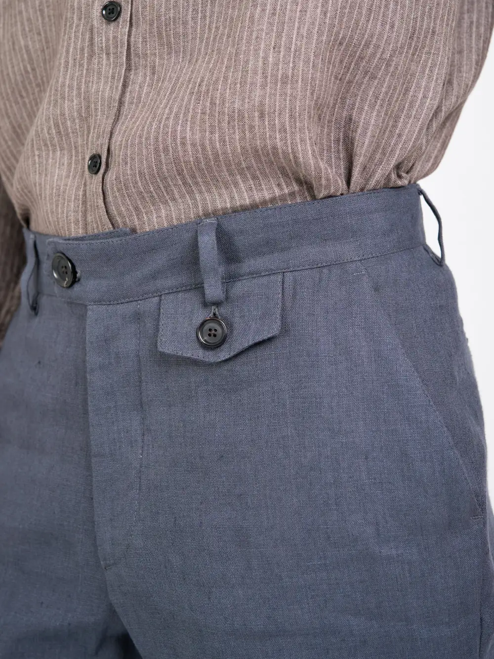 Grey Casual Style Trousers