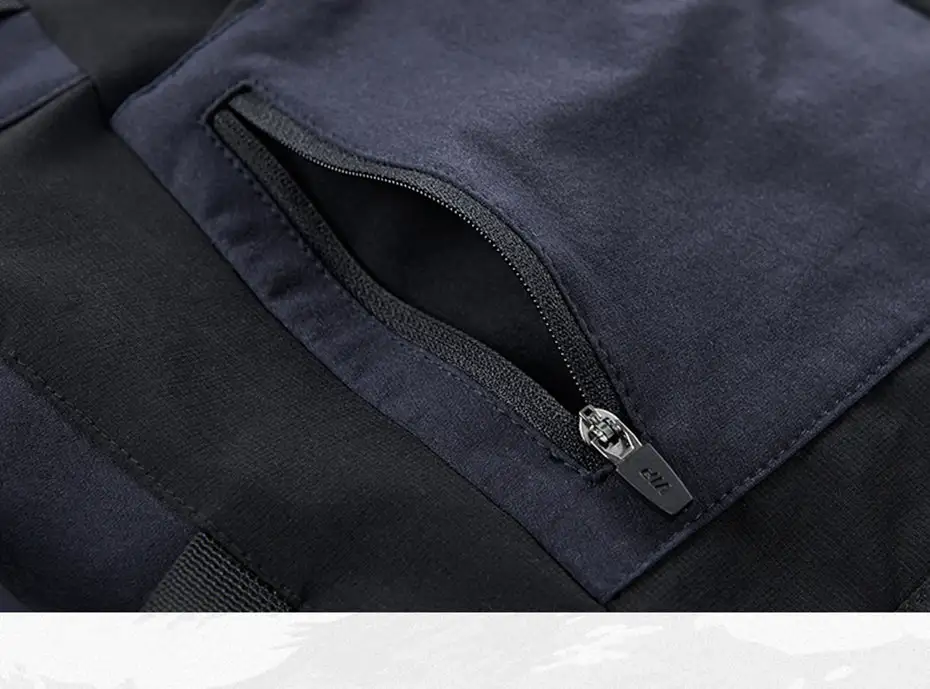 Navy Cargo Techwear Shorts
