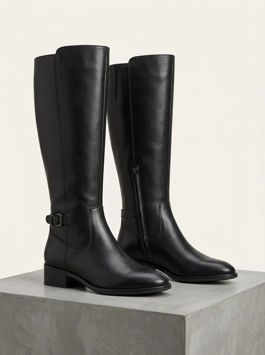 Women's Graphic Detail Knee High Boots