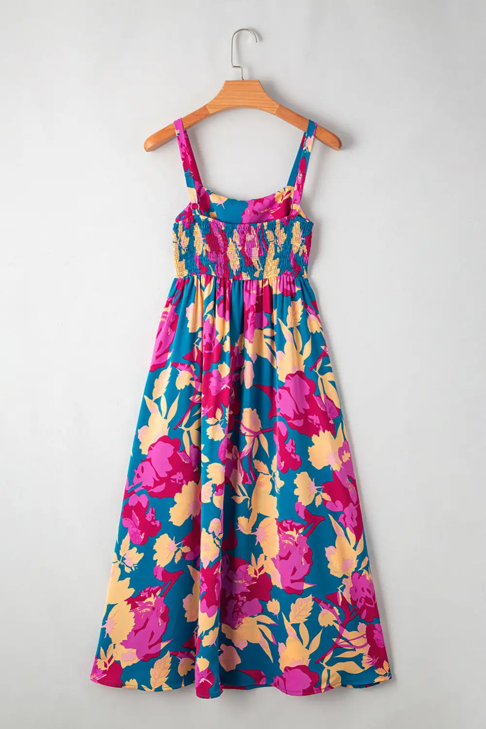 Floral Sleeveless High Waist Dress Casual