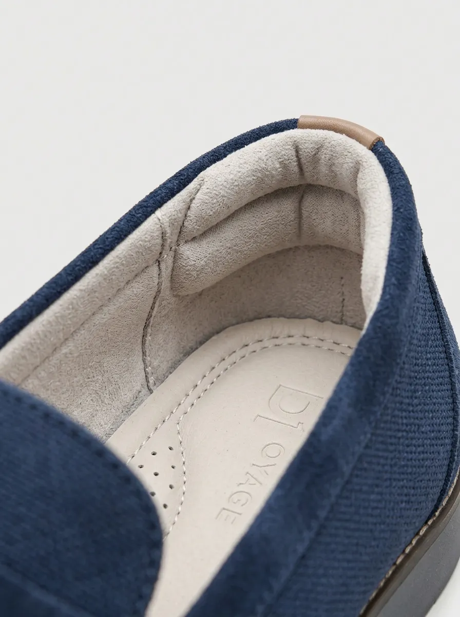 Men's Metal Bit Textured Loafers