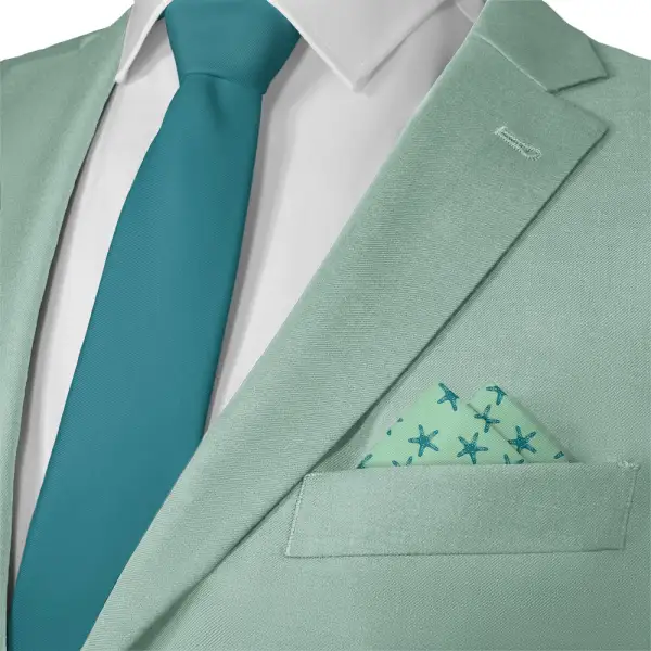 Contemporary Decorative Animal Motif Nautical Pocket Square