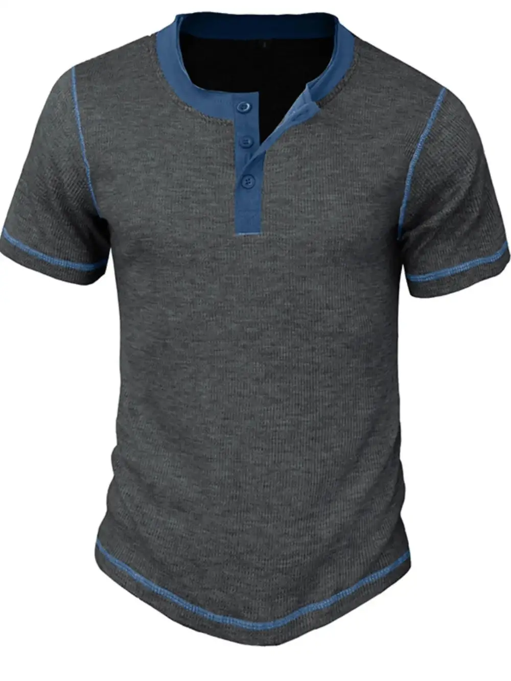 Clean Contrast Detail Collared Polo Shirt