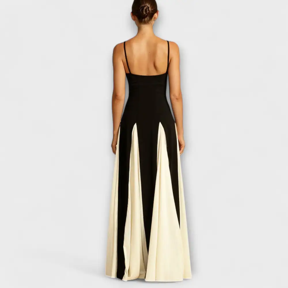 Black and yellow dress