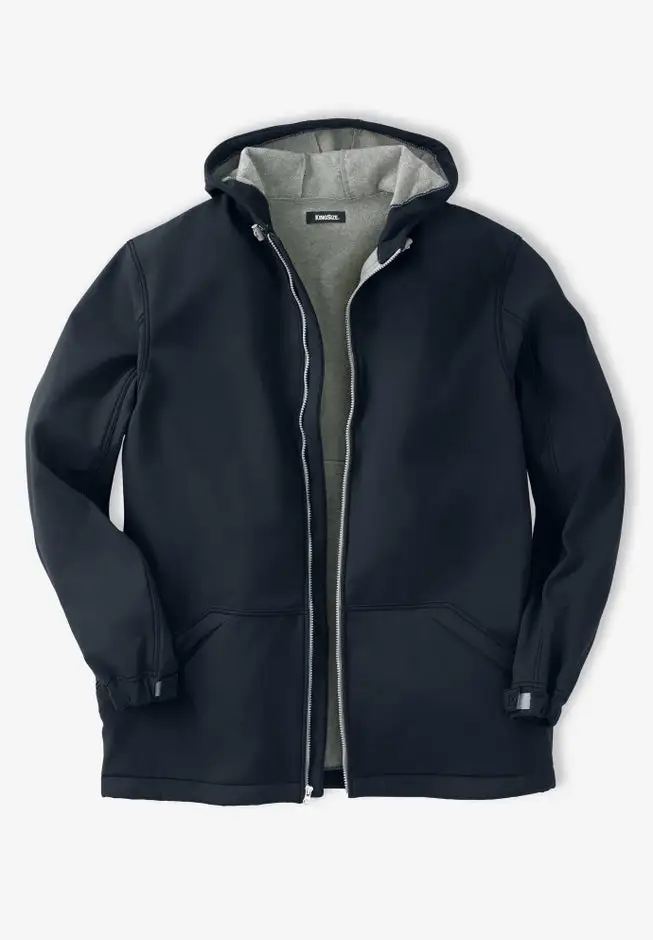 Fleece-Lined Slicker Rain Coat