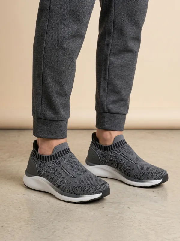 Unisex Casual Sporty Knit Pattern Print Sneakers