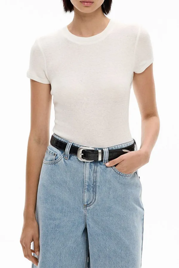 Knitted Rib T-Shirt