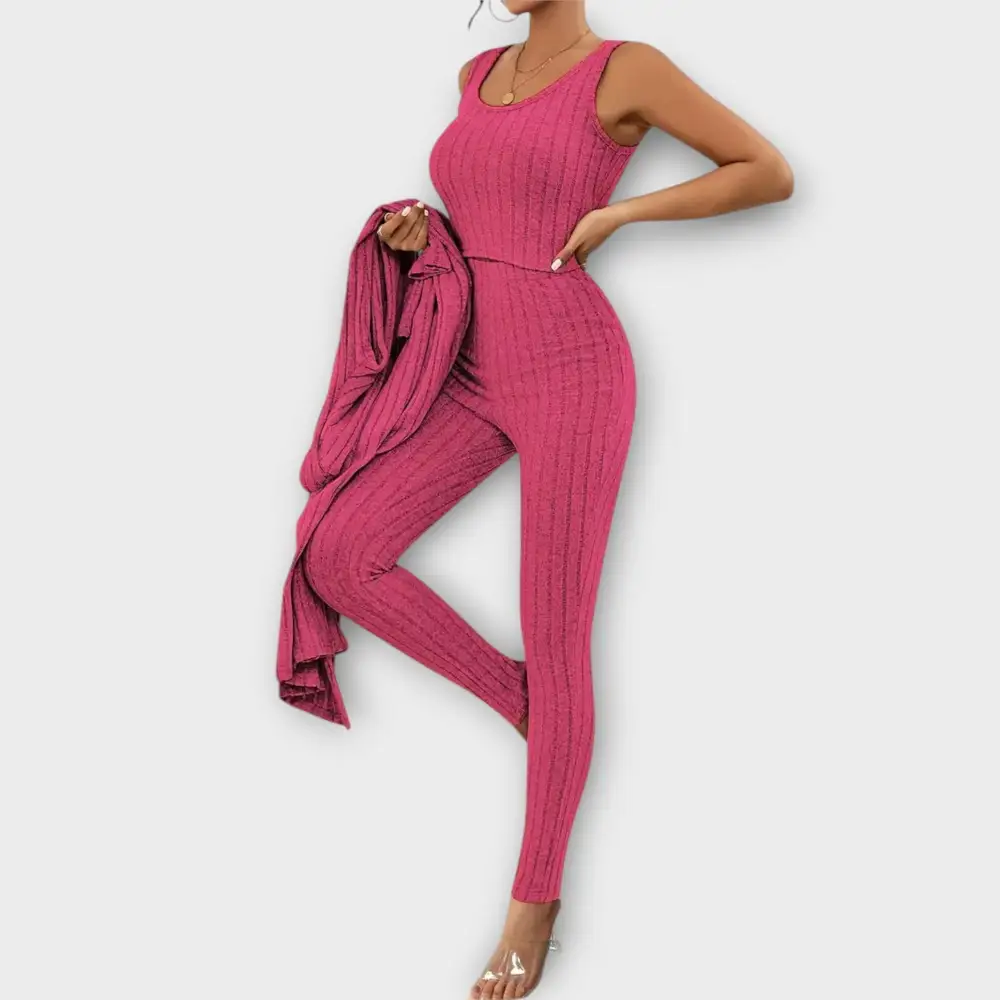 Cardigan Long Sleeve Matching Set