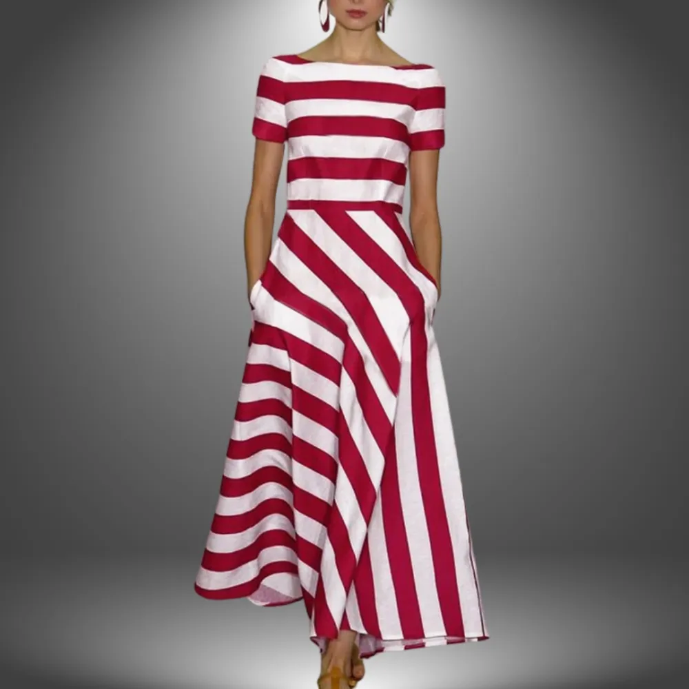  Striped Maxi Dress