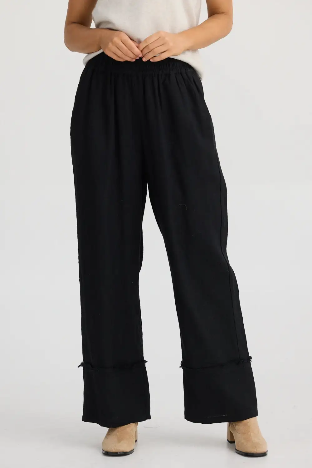 Smooth Drape Straight Pants