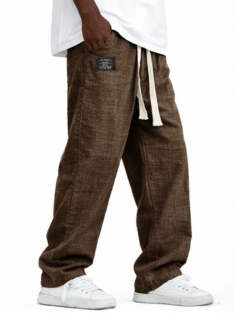 Soft Touch Linen Blend Pull On Pants