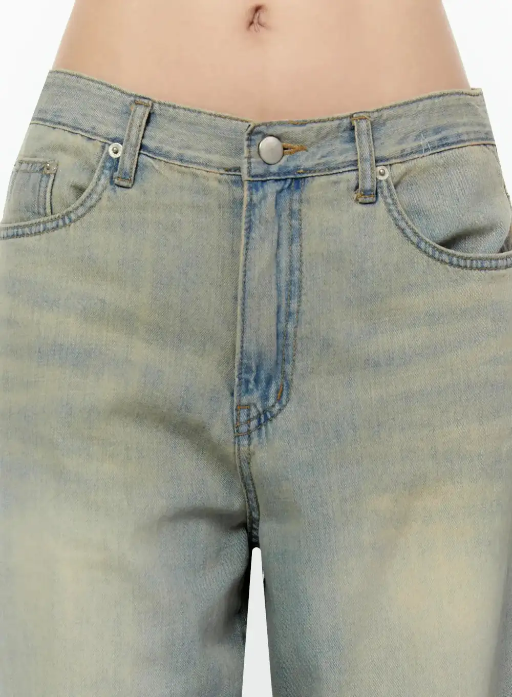 Washed Baggy Jeans