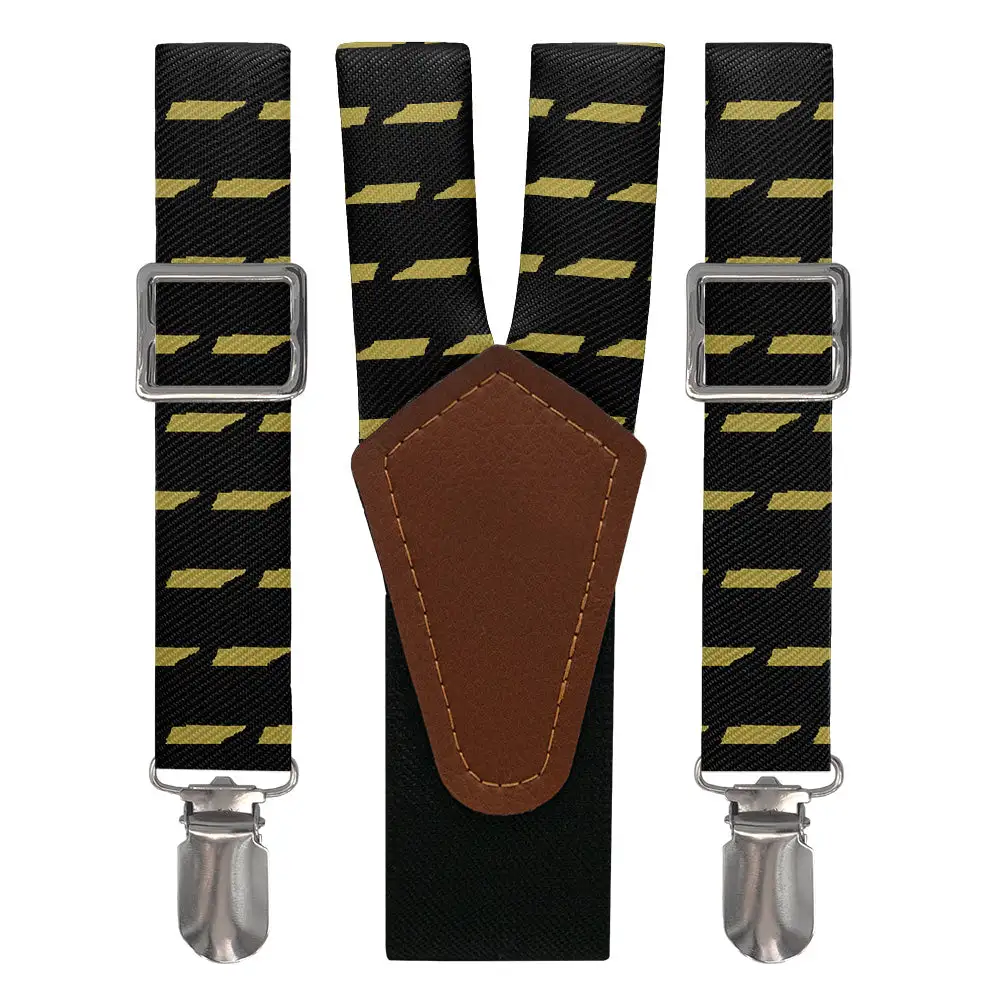 Graphic Pattern Motif Suspenders