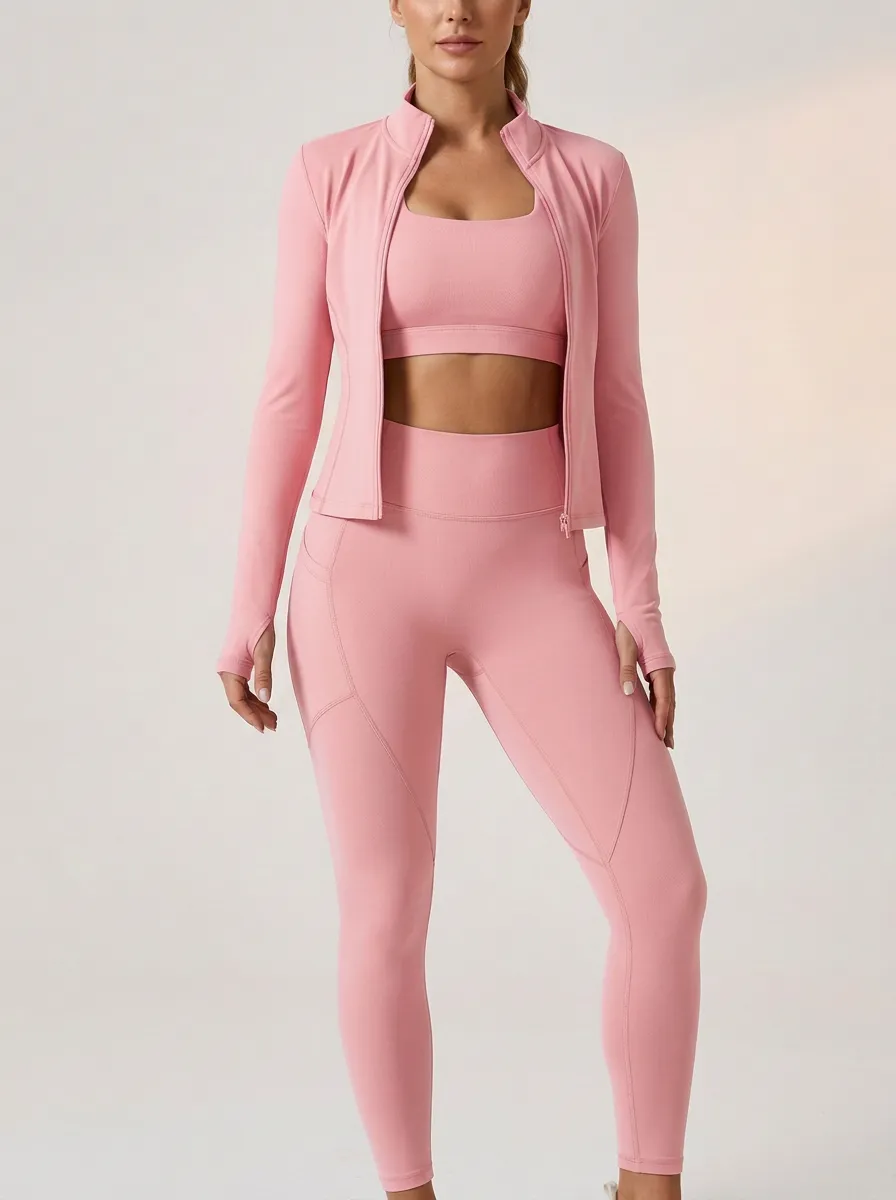 Urban Wardrobe Women's Three Piece Activewear Set