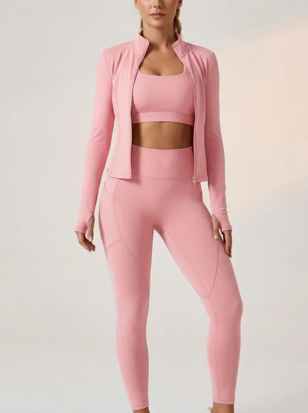 Urban Wardrobe Women's Three Piece Activewear Set