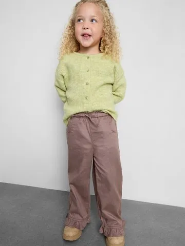 1-9yrs | Ruffle Hem Wide Leg Trousers