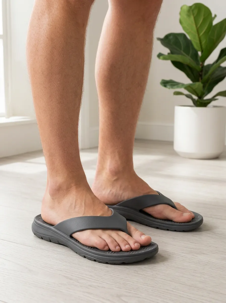 Men's Weekend Casual Solid Patterned Geometric Pattern Flip Flops