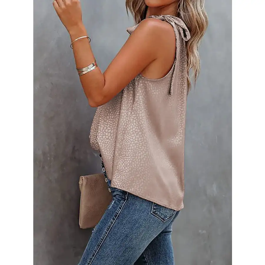 Tied Animal Camisole Top