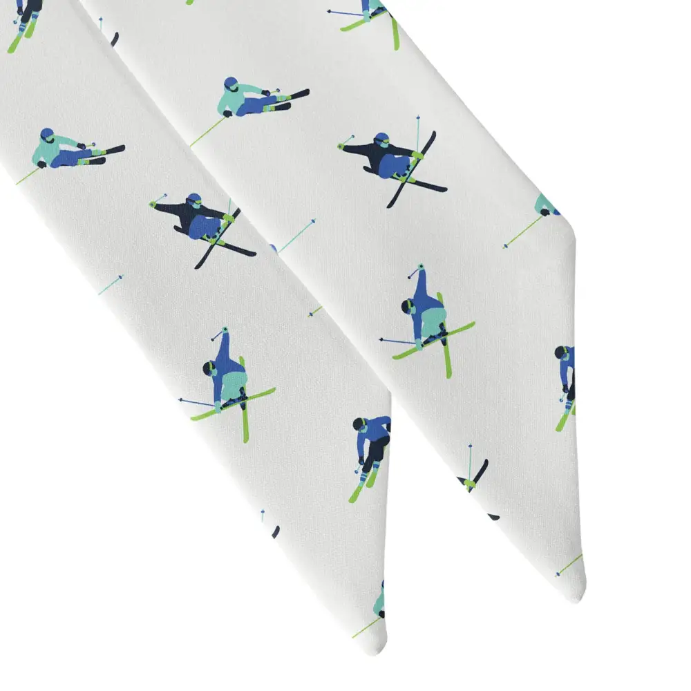 Alpine Skiing Design Hair Scarf