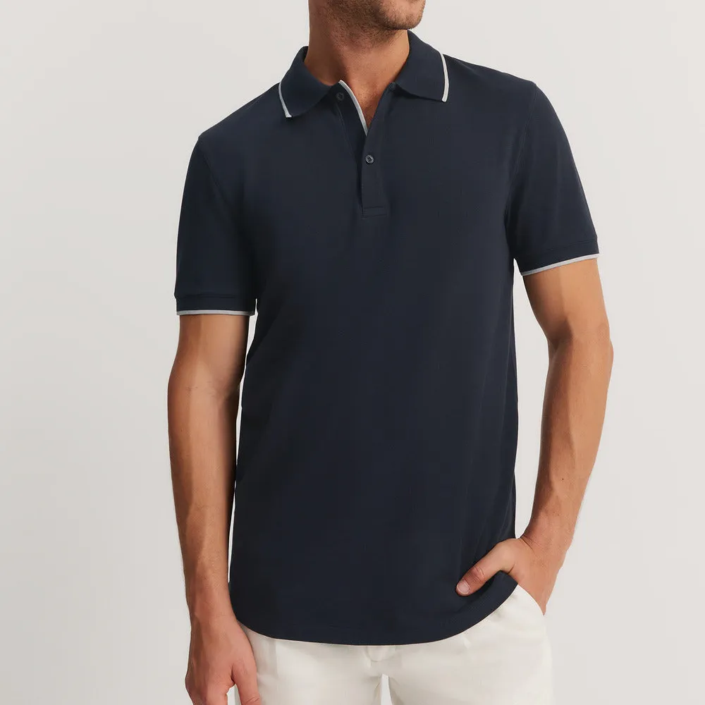 Men's Pique Slim Fit Stretch Polo Shirt