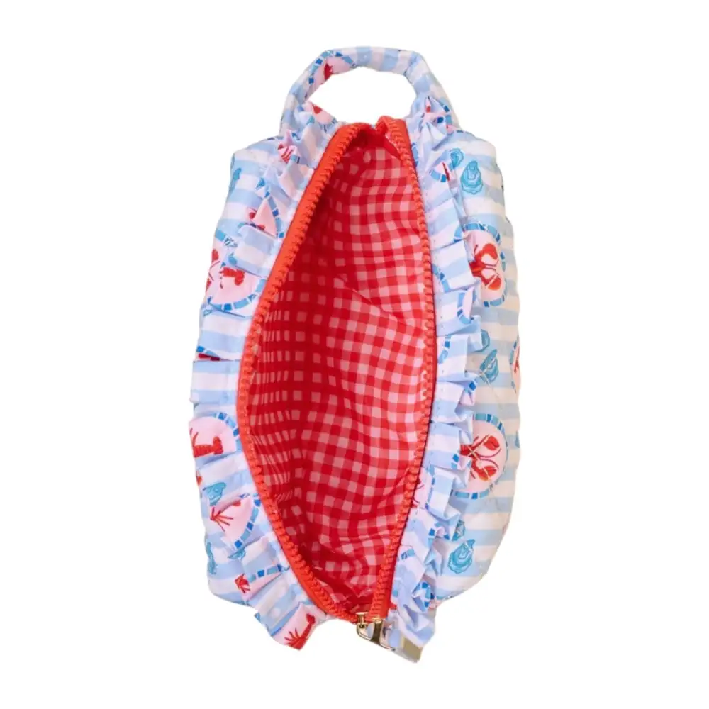 Lobster Quilted Cosmetic Pouch