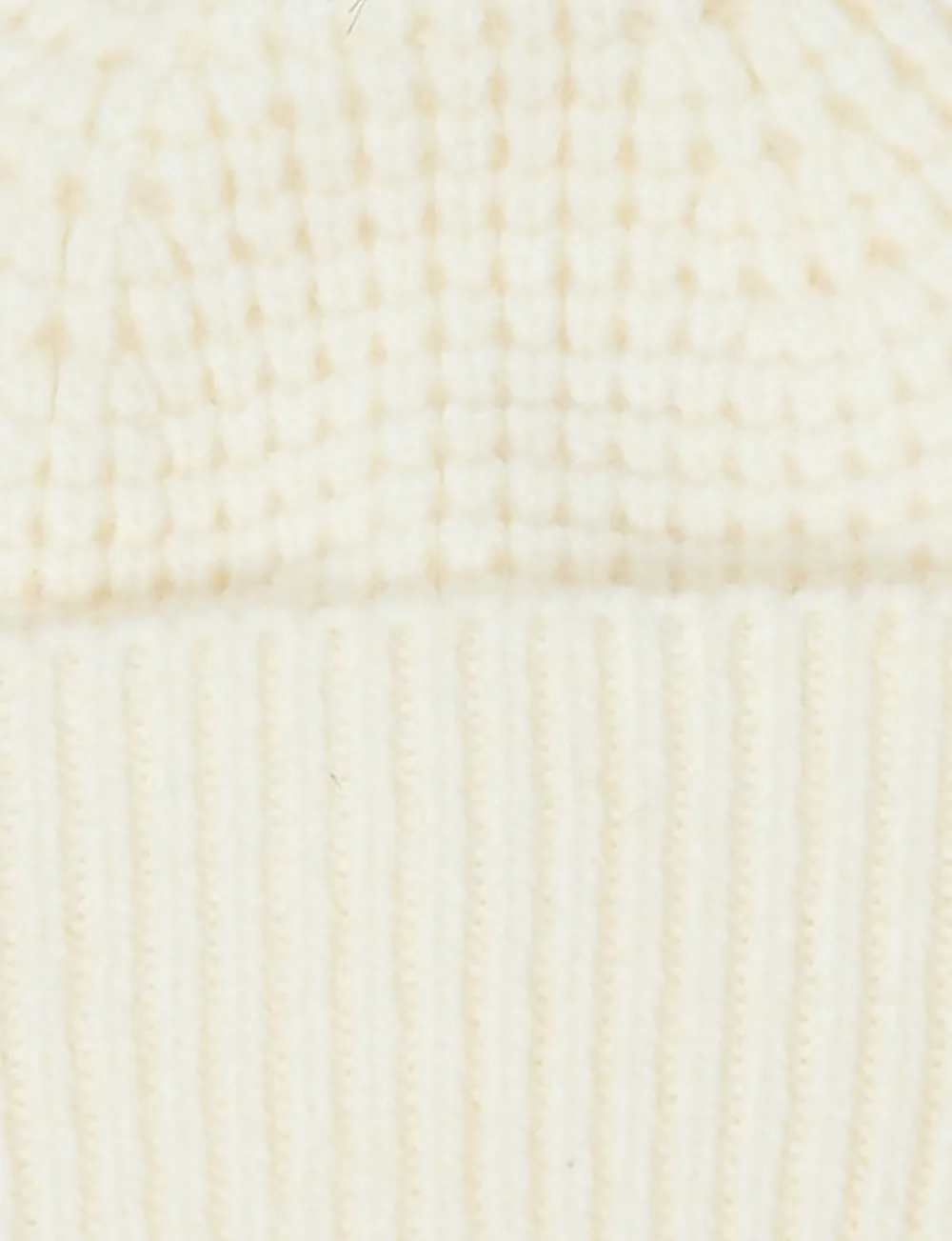 Gentle Cream Wool Ball Hat