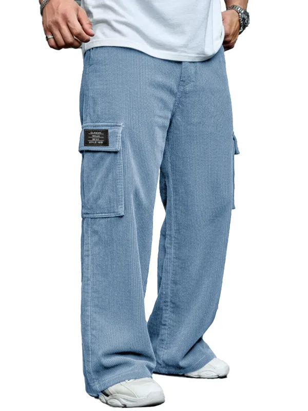 Corduroy Pocket Relaxed Trousers