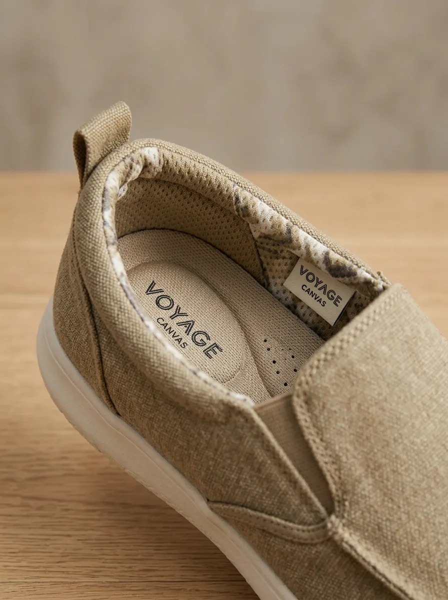 Streetwear Minimalist Graphic Casual Look Men's Stretch Canvas Shoes