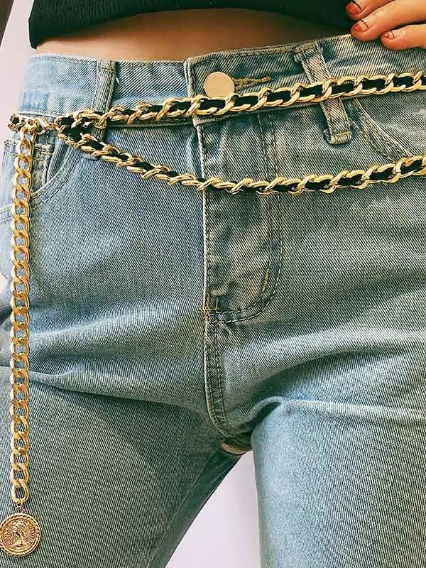 Vintage Geometric Waist Chain