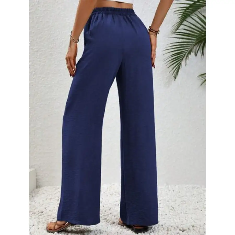 Easy Wide Leg Drawstring Pants