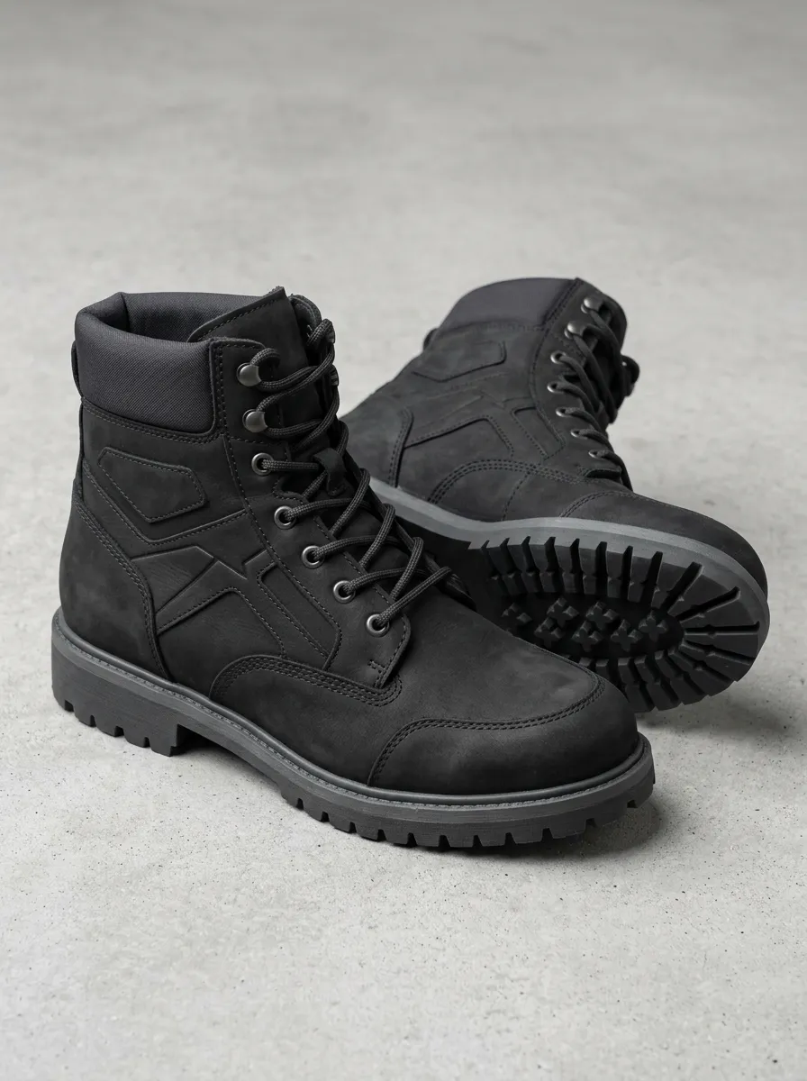 Unisex Modern Tactical Style Print Work Boots