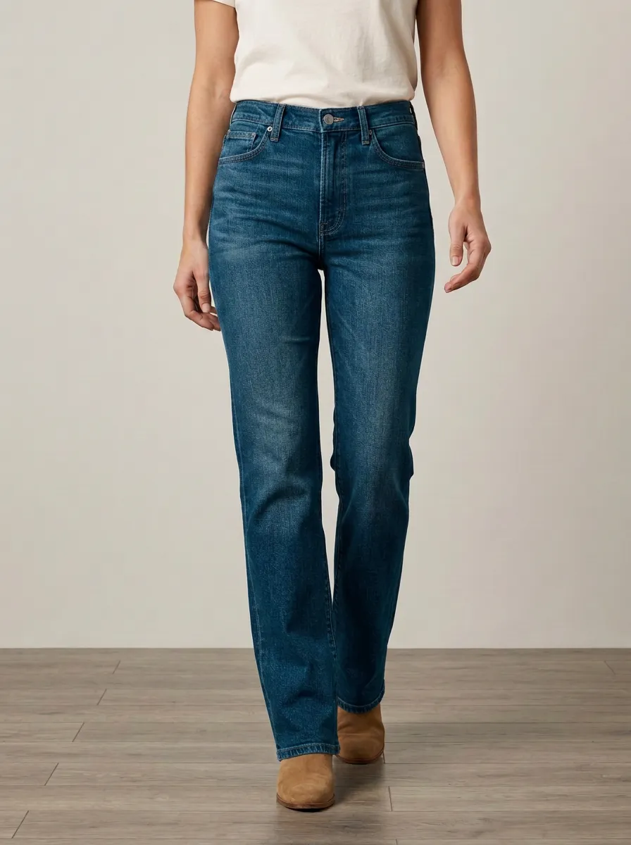 Everyday Straight-Leg Denim Jeans